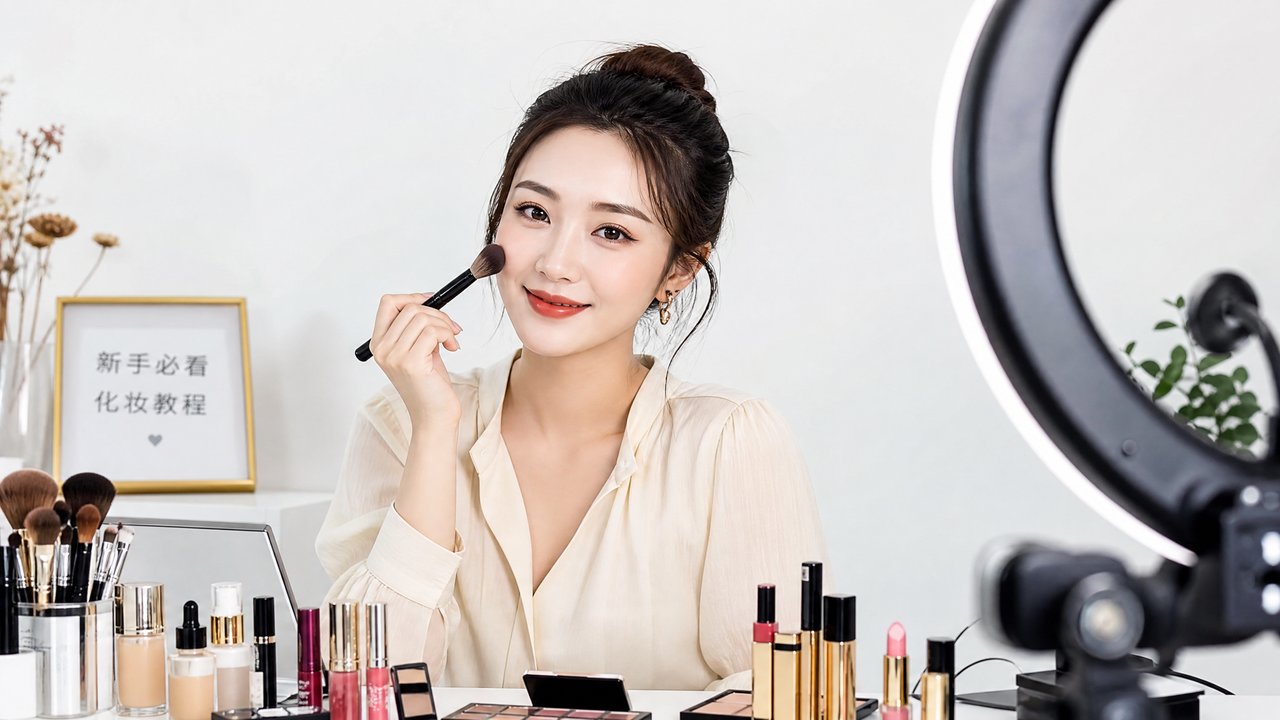 黑丝美妆视频教程